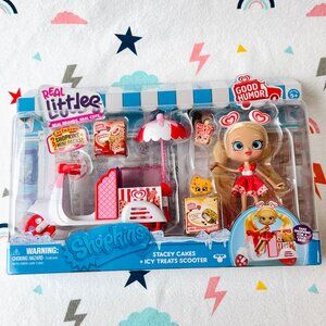 NEW Shopkins Real Littles Stacey Cakes + ICY Treats Scooter